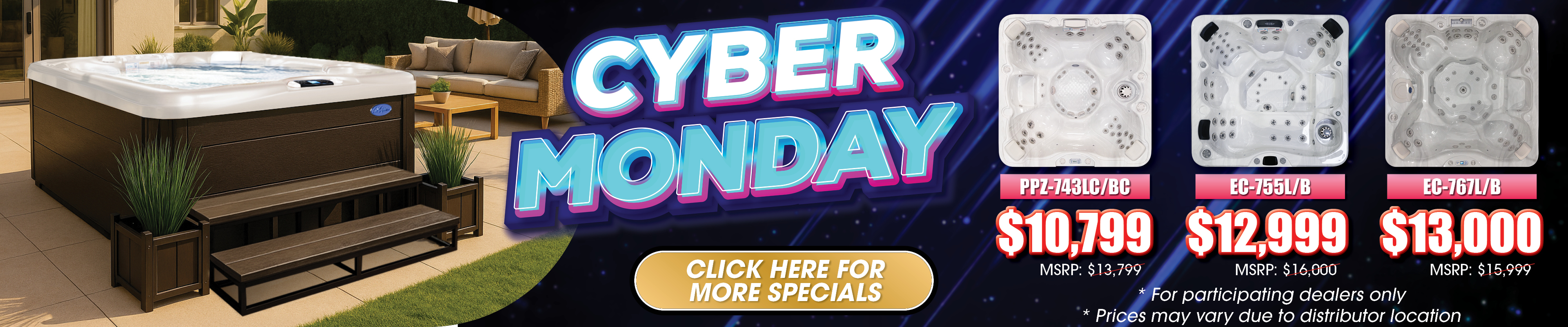 Calspas hot tub being used in a family setting - Cicero